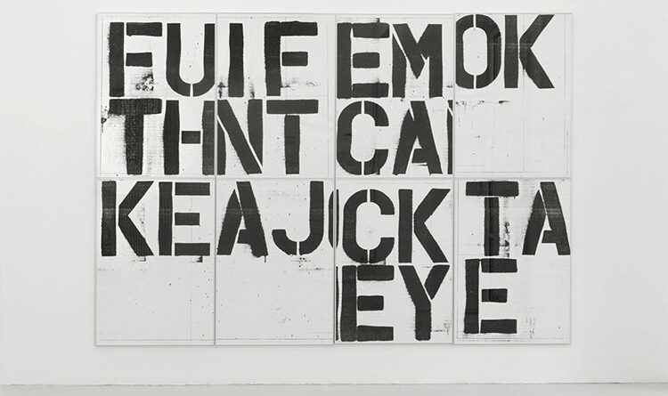 Christopher Wool Language paintings 1