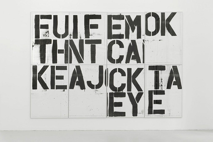 Christopher Wool Language paintings 1